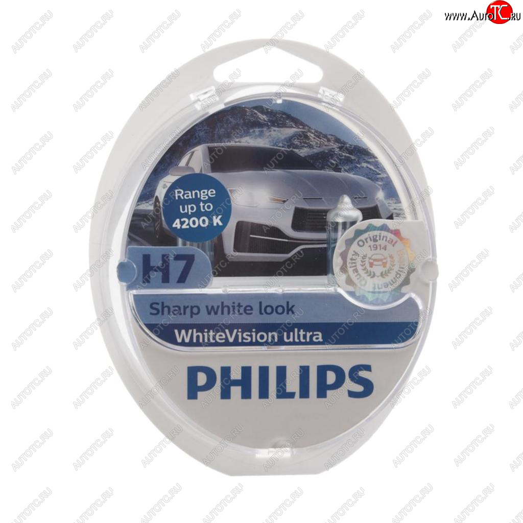 3 099 р. Лампа набор 12V H7 55W+W5WT105 PX26d 4200K бокс (2шт.+2шт.) White Vision Ultra PHILIPS PHILIPS 12972wvu2  с доставкой в г. Кемерово
