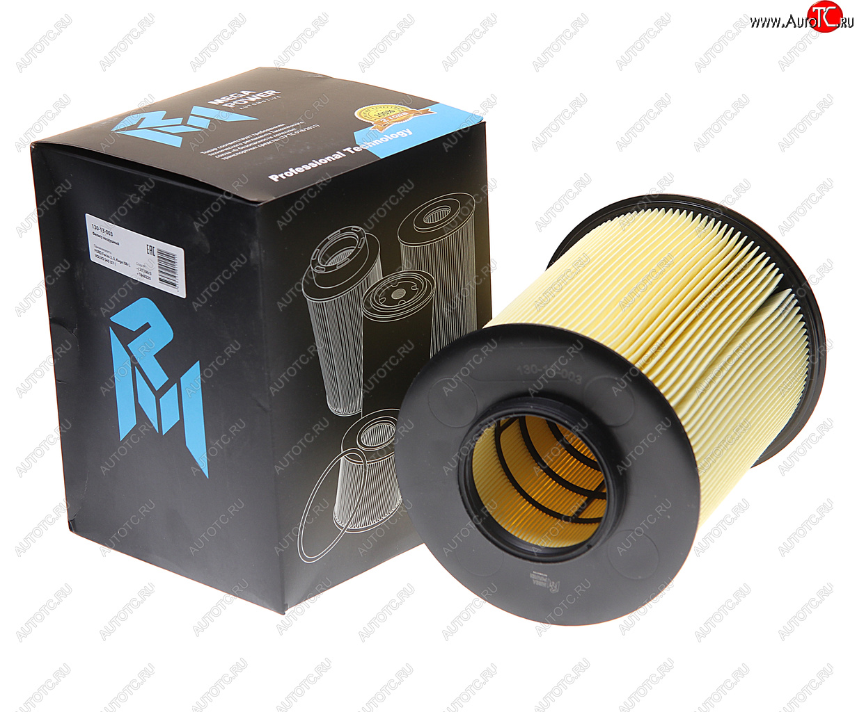 819 р. Фильтр воздушный FORD Focus 2,3,Kuga (08-) VOLVO S40 (07-) (круглый) MEGAPOWER MEGAPOWER 130-13-003  с доставкой в г. Кемерово