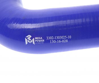 499 р. Патрубок ГАЗ-3302 радиатора отводящий силикон MEGAPOWER MEGAPOWER 130-16-028  с доставкой в г. Кемерово. Увеличить фотографию 3