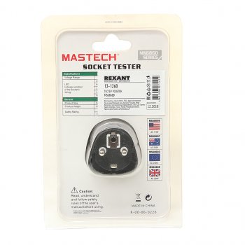 1 079 р. Тестер розеток MS6860D MASTECH MASTECH 13-1260  с доставкой в г. Кемерово. Увеличить фотографию 4