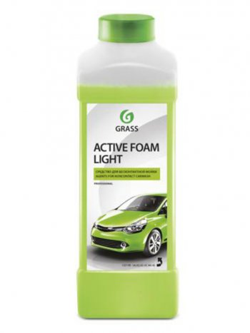 369 р. Шампунь для бесконтактной мойки 1л Active Foam Light GRASS GRASS 132100  с доставкой в г. Кемерово. Увеличить фотографию 1
