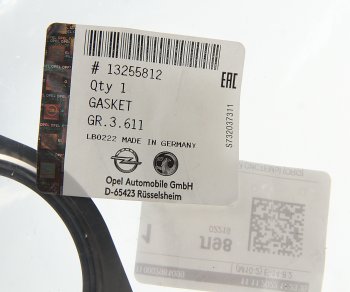 1 299 р. Прокладка OPEL Astra J (10-),Corsa D (07-),Insignia (09-),Zafira C (12-) трубы приемной глушителя OE GENERAL MOTORS 13255812  с доставкой в г. Кемерово. Увеличить фотографию 2
