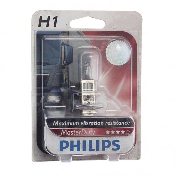 789 р. Лампа 24V H1 70W P14.5s блистер (1шт.) Master Duty PHILIPS PHILIPS 13258mdb1  с доставкой в г. Кемерово. Увеличить фотографию 1