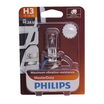 459 р. Лампа 24V H3 70W PK22s блистер (1шт.) Master Duty PHILIPS PHILIPS 13336mdb1  с доставкой в г. Кемерово. Увеличить фотографию 1
