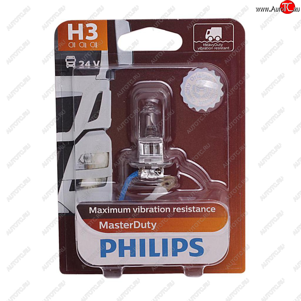 459 р. Лампа 24V H3 70W PK22s блистер (1шт.) Master Duty PHILIPS PHILIPS 13336mdb1  с доставкой в г. Кемерово