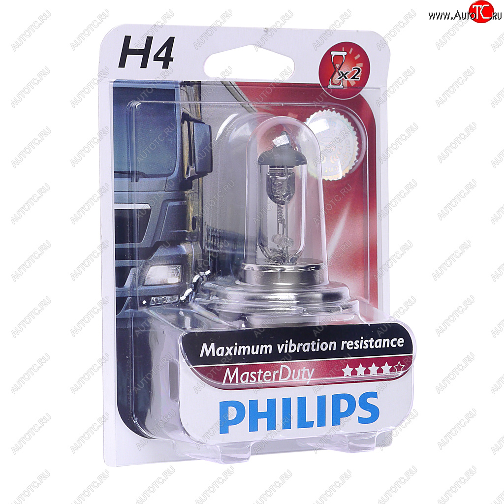 499 р. Лампа 24V H4 7570W P43t-38 блистер (1шт.) Master Duty PHILIPS PHILIPS 13342mdb1  с доставкой в г. Кемерово