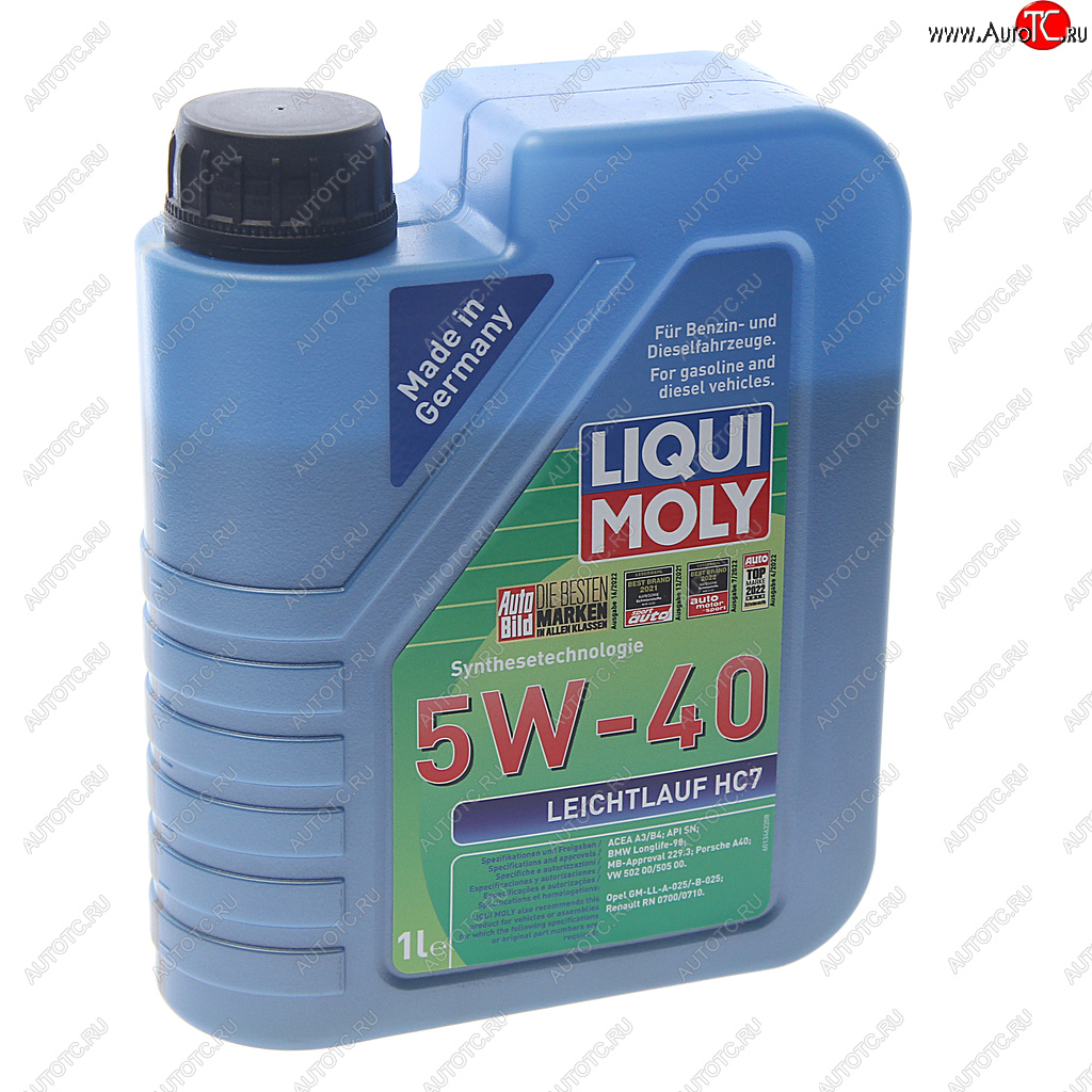 1 499 р. Масло моторное LEICHTLAUF HC7 5W40 синт.1л LIQUI MOLY LIQUI MOLY 1346  с доставкой в г. Кемерово