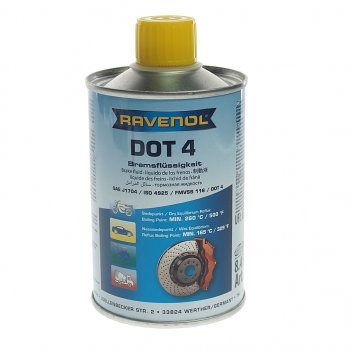 759 р. Жидкость тормозная DOT-4 0.25л RAVENOL RAVENOL 1350601-250  с доставкой в г. Кемерово. Увеличить фотографию 1