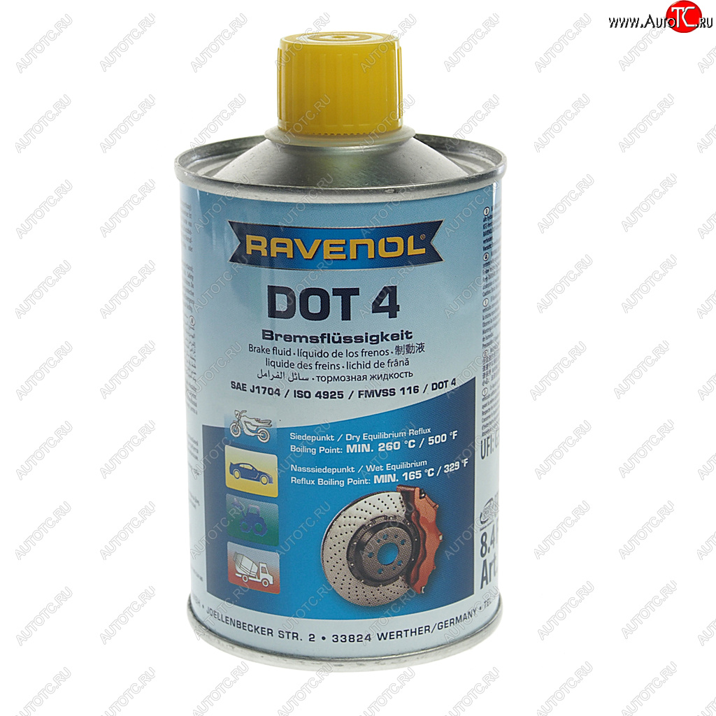 759 р. Жидкость тормозная DOT-4 0.25л RAVENOL RAVENOL 1350601-250  с доставкой в г. Кемерово