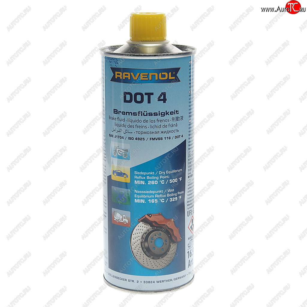1 799 р. Жидкость тормозная DOT-4 0.5л RAVENOL RAVENOL 1350601-500 RAVENOL 1350601-500  с доставкой в г. Кемерово