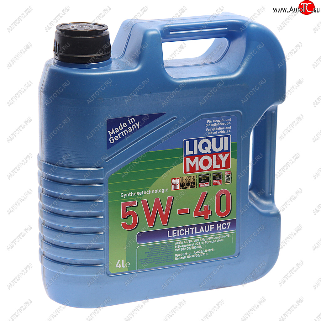 5 949 р. Масло моторное LEICHTLAUF HC7 5W40 синт.4л LIQUI MOLY LIQUI MOLY 1382  с доставкой в г. Кемерово