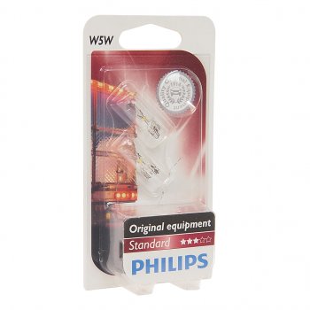 142 р. Лампа 24V W5W T10W W2.1x9.5d блистер (2шт.) PHILIPS PHILIPS 13961b2  с доставкой в г. Кемерово. Увеличить фотографию 1