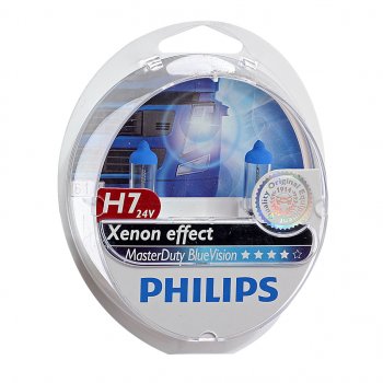 4 849 р. Лампа 24V H7 70W PX26d бокс (2шт.) Master Duty Blue Vision PHILIPS PHILIPS 13972mdbvs2  с доставкой в г. Кемерово. Увеличить фотографию 1