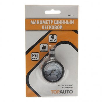 419 р. Манометр шинный легковой автомобиль 4атм. ДРУГ ТОП АВТО ТОП АВТО 14111  с доставкой в г. Кемерово. Увеличить фотографию 1