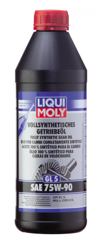 3 199 р. Масло трансмиссионное VOLLSYNTHETISCHES GETRIEBEOIL GL-5 75W90 синт.1л LIQUI MOLY LIQUI MOLY 1414  с доставкой в г. Кемерово. Увеличить фотографию 1
