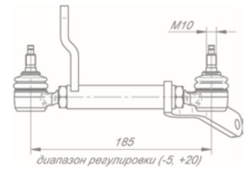 4 899 р. Тяга КАМАЗ-5490 привода КПП задняя в сборе ROSTAR ROSTAR 14401-1703650  с доставкой в г. Кемерово. Увеличить фотографию 2