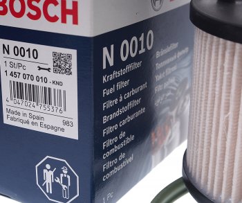 4 299 р. Фильтр топливный VW Touareg (04-) (TDI) AUDI Q7 (06-) BOSCH BOSCH 1457070010 BOSCH 1457070010  с доставкой в г. Кемерово. Увеличить фотографию 2