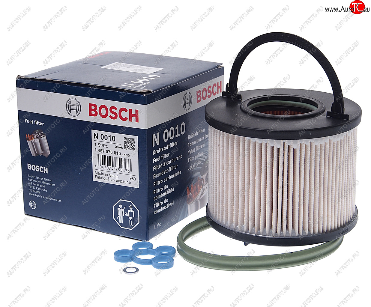 4 299 р. Фильтр топливный VW Touareg (04-) (TDI) AUDI Q7 (06-) BOSCH BOSCH 1457070010 BOSCH 1457070010  с доставкой в г. Кемерово
