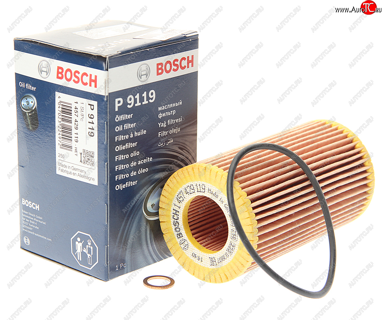 639 р. Фильтр масляный BMW 1 (E87),3 (E46,E90,E91),7 (E65) BOSCH BOSCH 1457429119 BOSCH 1457429119  с доставкой в г. Кемерово
