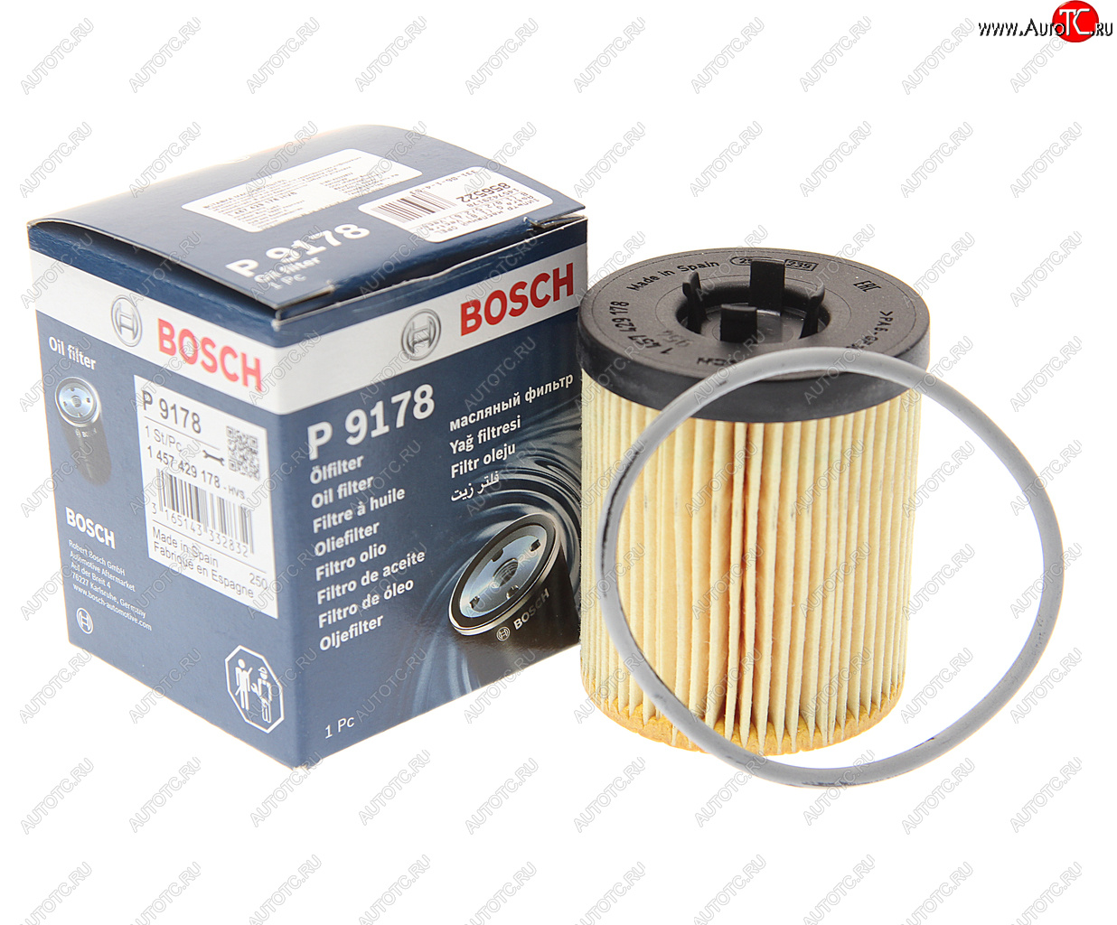 669 р. Фильтр масляный OPEL Astra G (1.8),Vectra B (1.8/2.5/2.6),Vectra C (3.2) BOSCH BOSCH 1457429178 BOSCH 1457429178  с доставкой в г. Кемерово