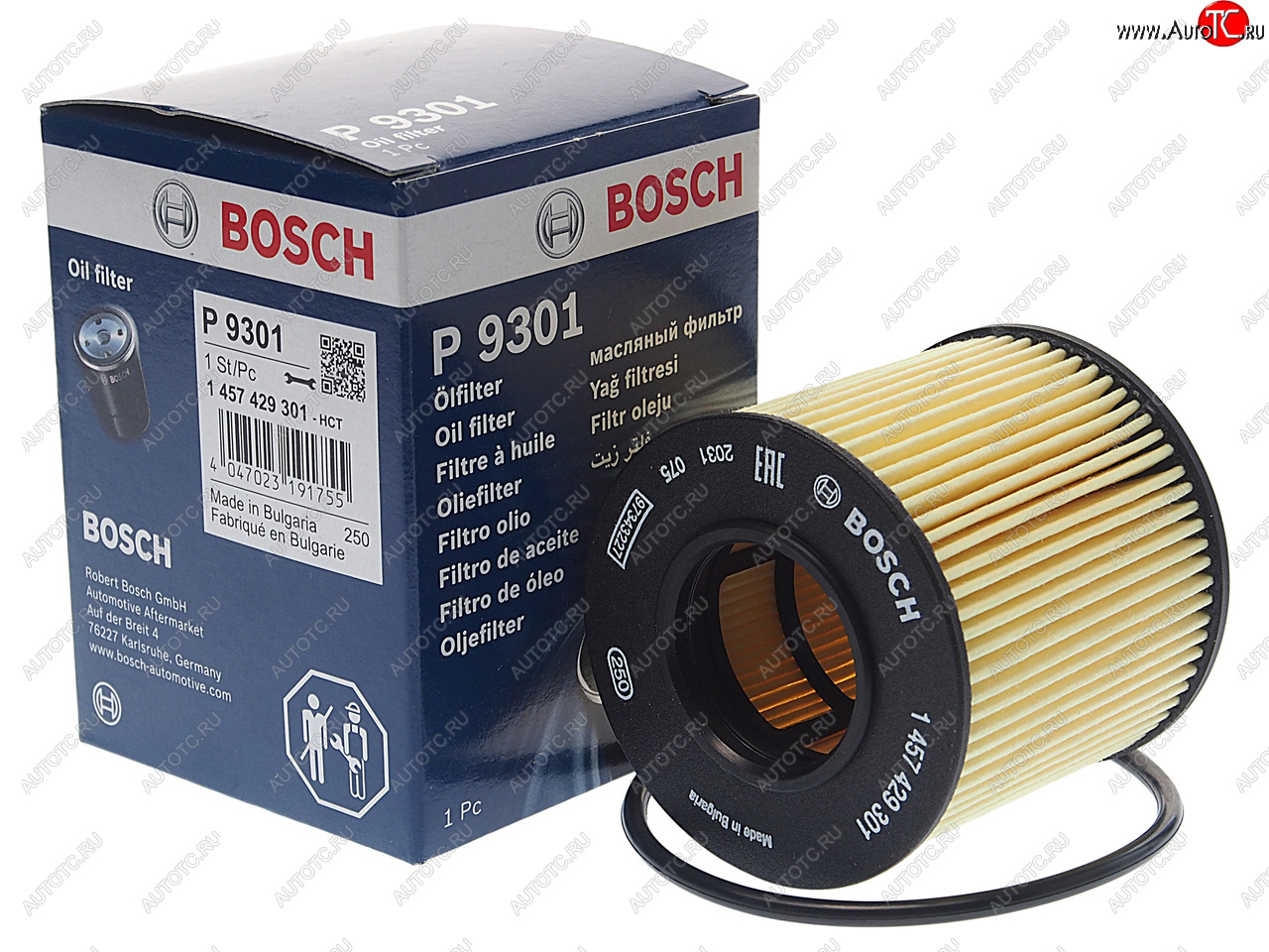669 р. Фильтр масляный VW Polo (02-09) AUDI A3 (03-13) (1.41.6) SKODA Octavia (04-08) (1.6) BOSCH BOSCH 1457429301  с доставкой в г. Кемерово
