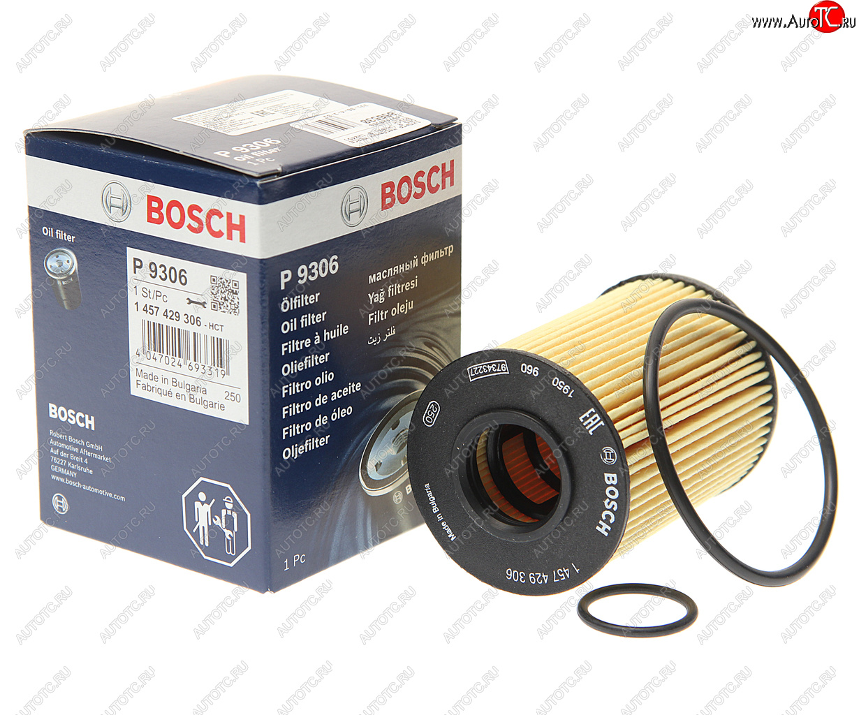 569 р. Фильтр масляный MERCEDES A (W169),B (W245) BOSCH BOSCH 1457429306  с доставкой в г. Кемерово