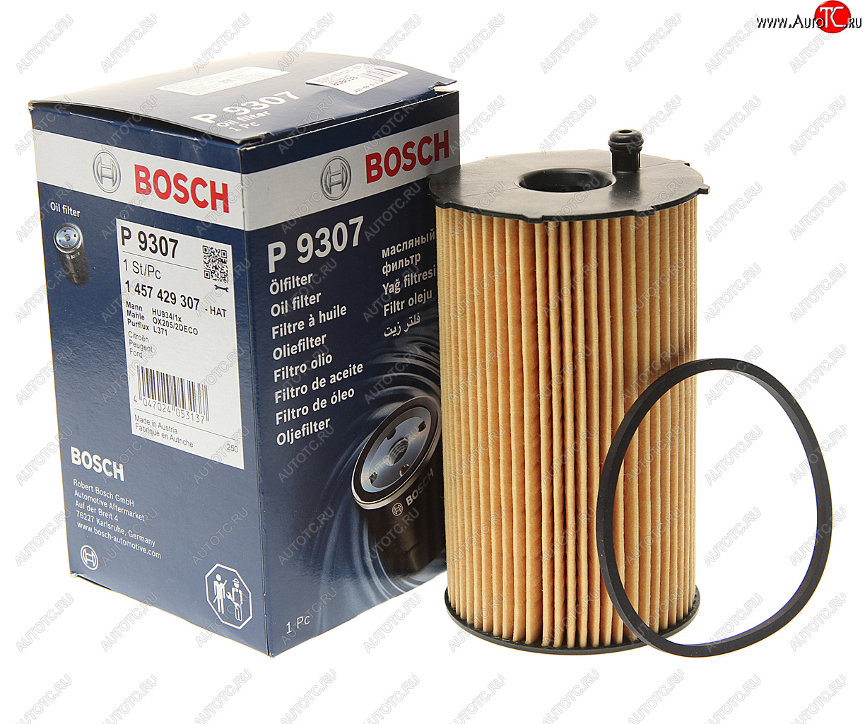 1 269 р. Фильтр масляный LAND ROVER Discovery (04-) BOSCH BOSCH 1457429307 BOSCH 1457429307  с доставкой в г. Кемерово