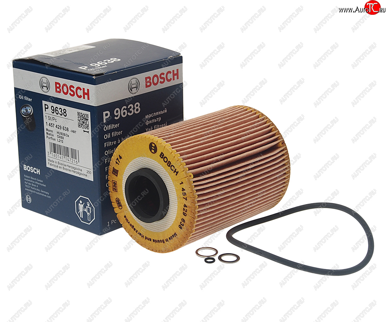 769 р. Фильтр масляный BMW 3 (E36),5 (E34) BOSCH BOSCH 1457429638 BOSCH 1457429638  с доставкой в г. Кемерово
