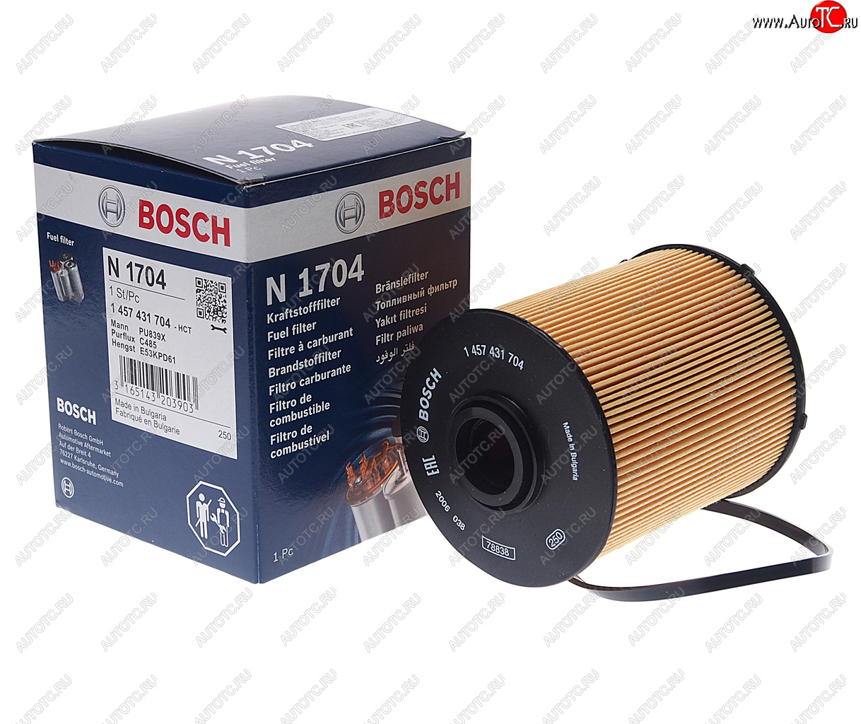 649 р. Фильтр топливный MERCEDES (W202,W210,W163,W220) (TDI) BOSCH BOSCH 1457431704  с доставкой в г. Кемерово