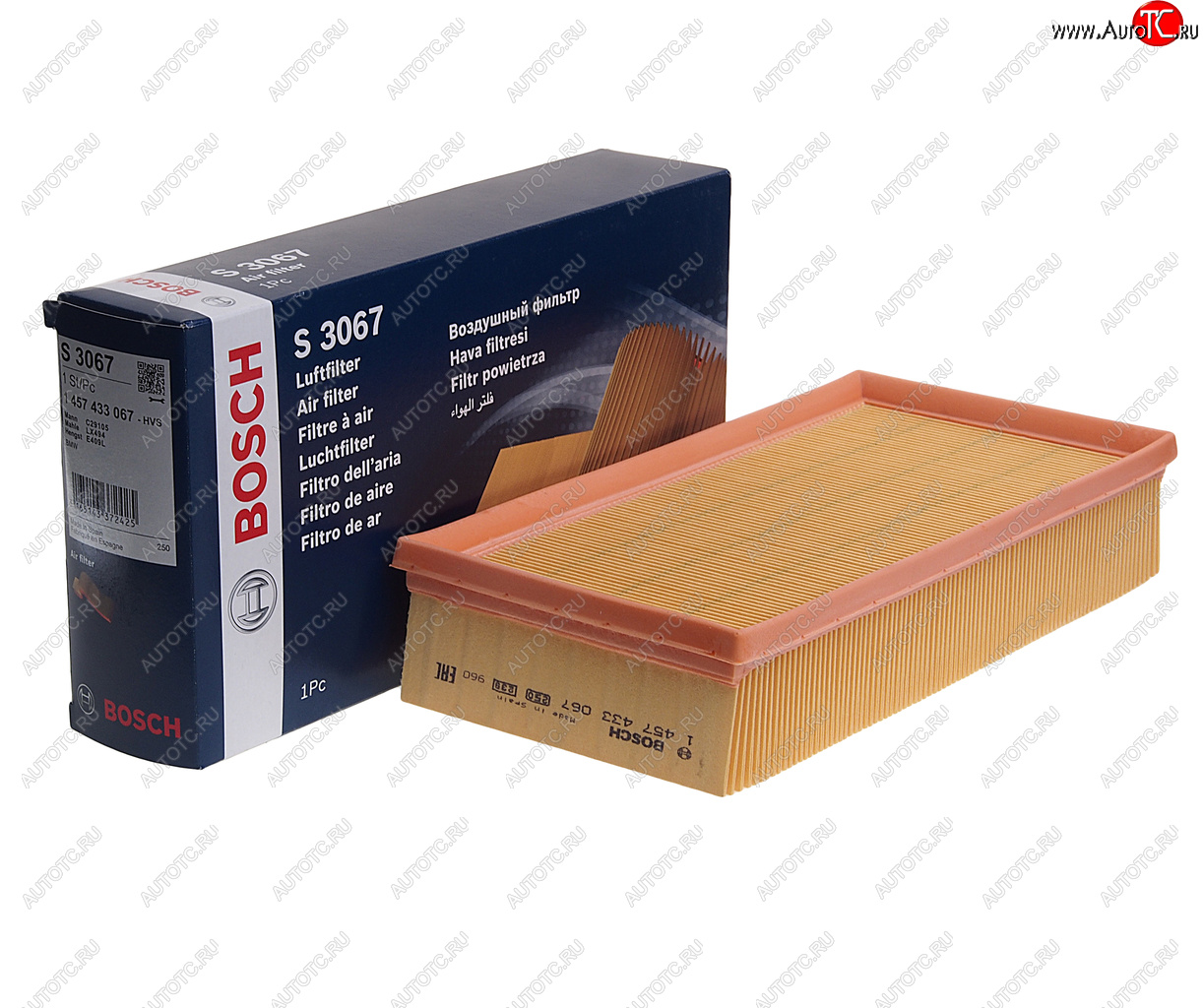 1 599 р. Фильтр воздушный BMW X5 (E53) BOSCH BOSCH 1457433067 BOSCH 1457433067  с доставкой в г. Кемерово