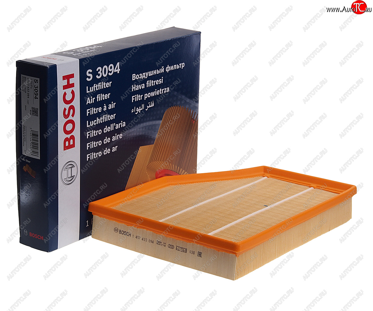1 679 р. Фильтр воздушный BMW 5 (E60,E61),6 (E63),Z4 (E86) (2.0-3.5) BOSCH BOSCH 1457433094  с доставкой в г. Кемерово