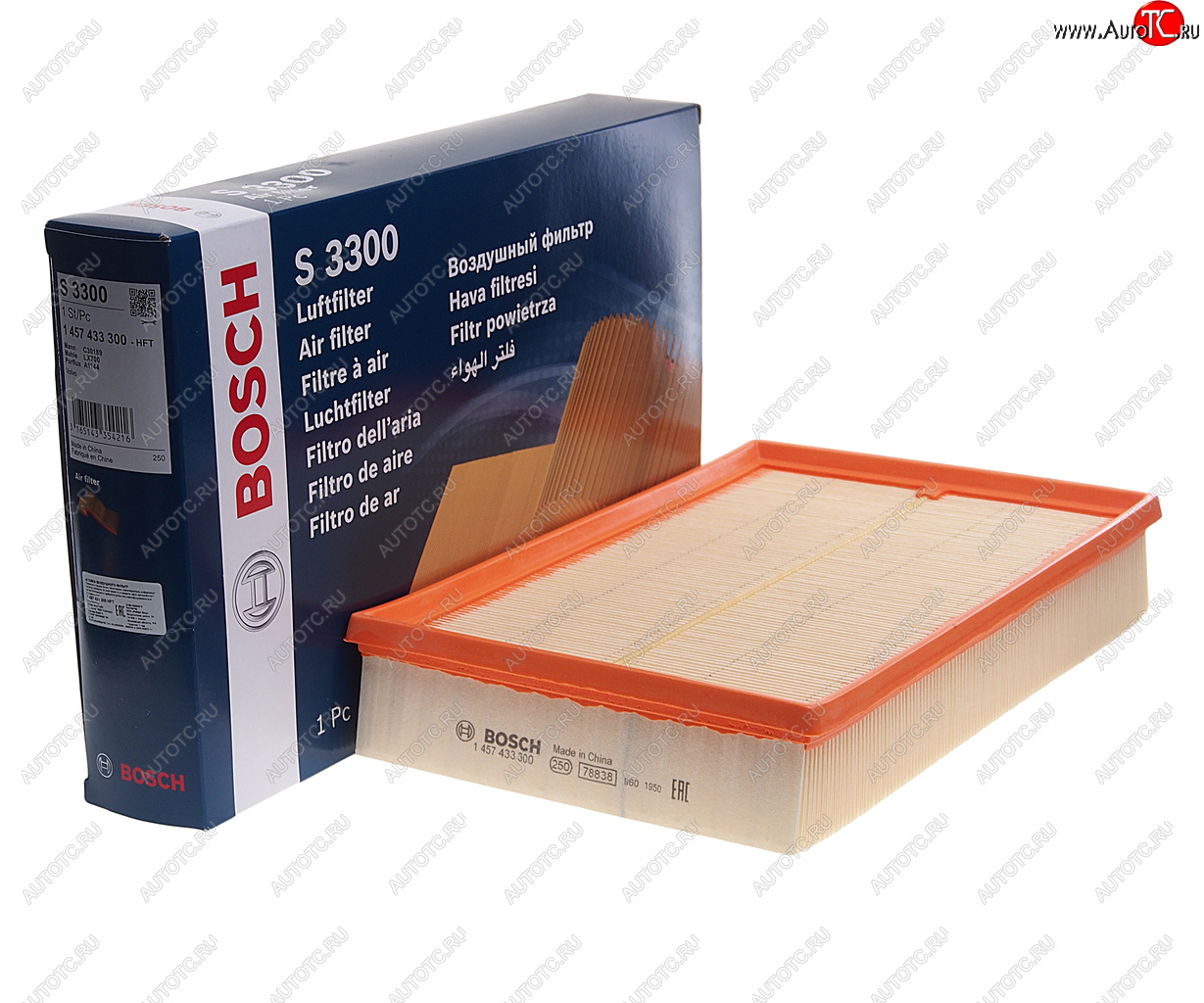 1 379 р. Фильтр воздушный VOLVO S60,S80,XC70 (00-) BOSCH BOSCH 1457433300  с доставкой в г. Кемерово