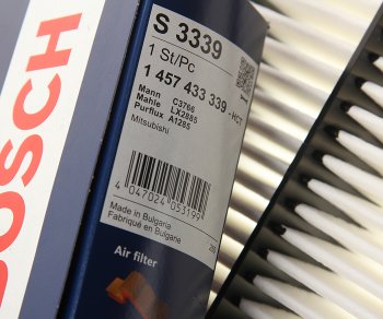 1 499 р. Фильтр воздушный MITSUBISHI Pajero 3 (00-06),4 (06-) BOSCH BOSCH 1457433339  с доставкой в г. Кемерово. Увеличить фотографию 2