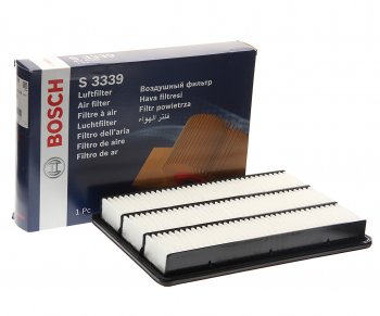 1 499 р. Фильтр воздушный MITSUBISHI Pajero 3 (00-06),4 (06-) BOSCH BOSCH 1457433339  с доставкой в г. Кемерово. Увеличить фотографию 1
