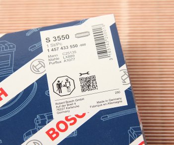 1 369 р. Фильтр воздушный ROVER 75 (99-05) (1.8 T1.82.02.5) BOSCH BOSCH 1457433550  с доставкой в г. Кемерово. Увеличить фотографию 2