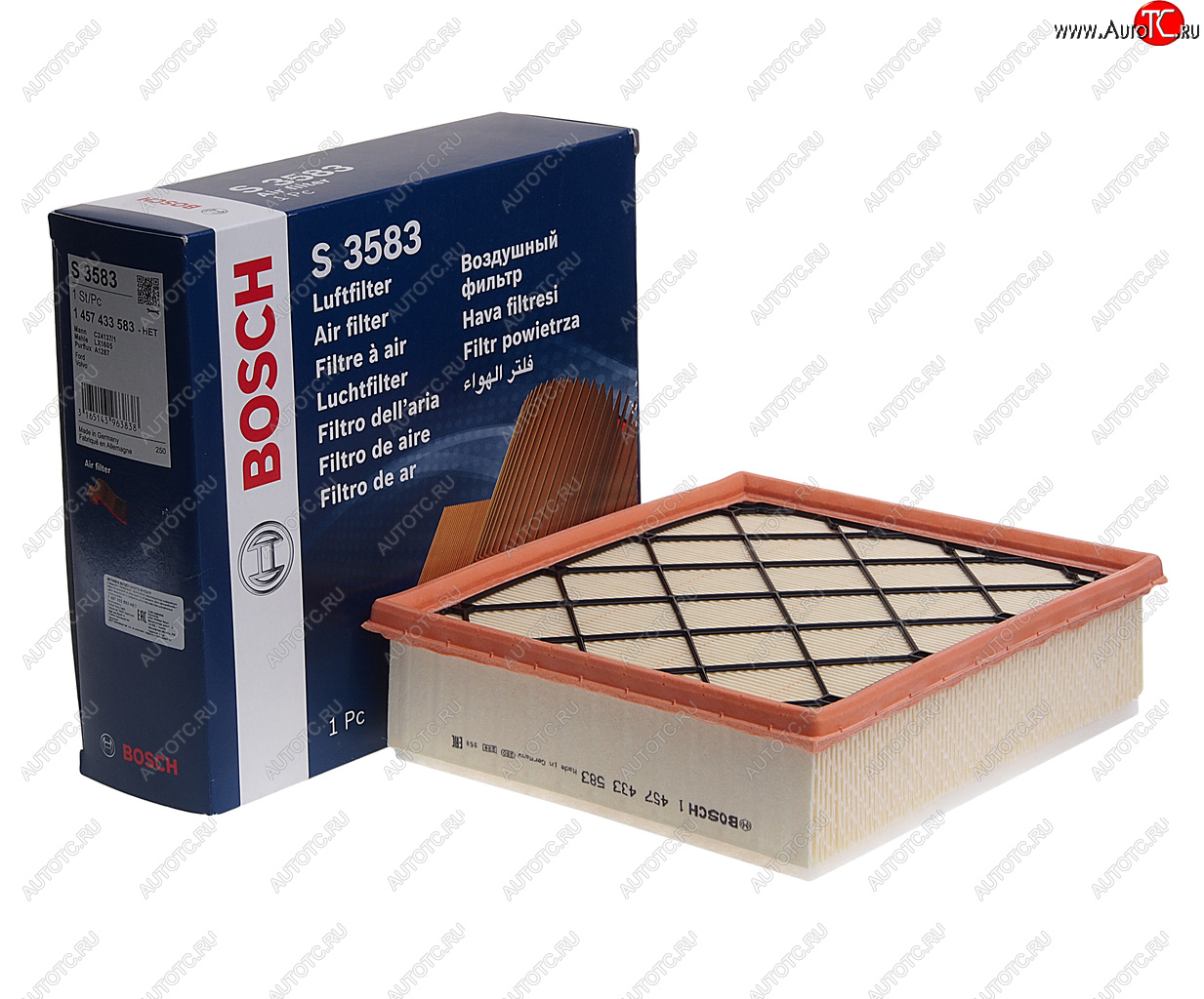 1 749 р. Фильтр воздушный FORD Focus (05-08),Mondeo (07-) VOLVO S40,S80,V50,V70 (07-) BOSCH BOSCH 1457433583  с доставкой в г. Кемерово