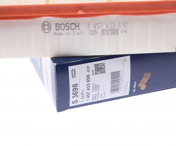 769 р. Фильтр воздушный BMW 5 (E34) (3.0/.3.5),7 (E32) (3.0) BOSCH BOSCH 1457433698 BOSCH 1457433698  с доставкой в г. Кемерово. Увеличить фотографию 2