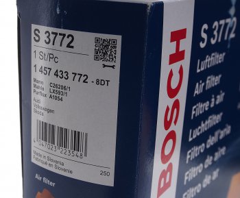 1 289 р. Фильтр воздушный VW Passat (98-05) AUDI A4 (97-00) SKODA Superb (01-08) (2.5) BOSCH BOSCH 1457433772 BOSCH 1457433772  с доставкой в г. Кемерово. Увеличить фотографию 3