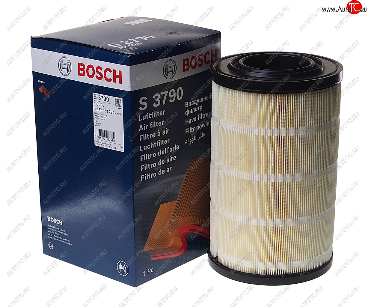 1 579 р. Фильтр воздушный FIAT Ducato (2.3 JTD) (02-) г.Елабуга (07-) BOSCH BOSCH 1457433790  с доставкой в г. Кемерово