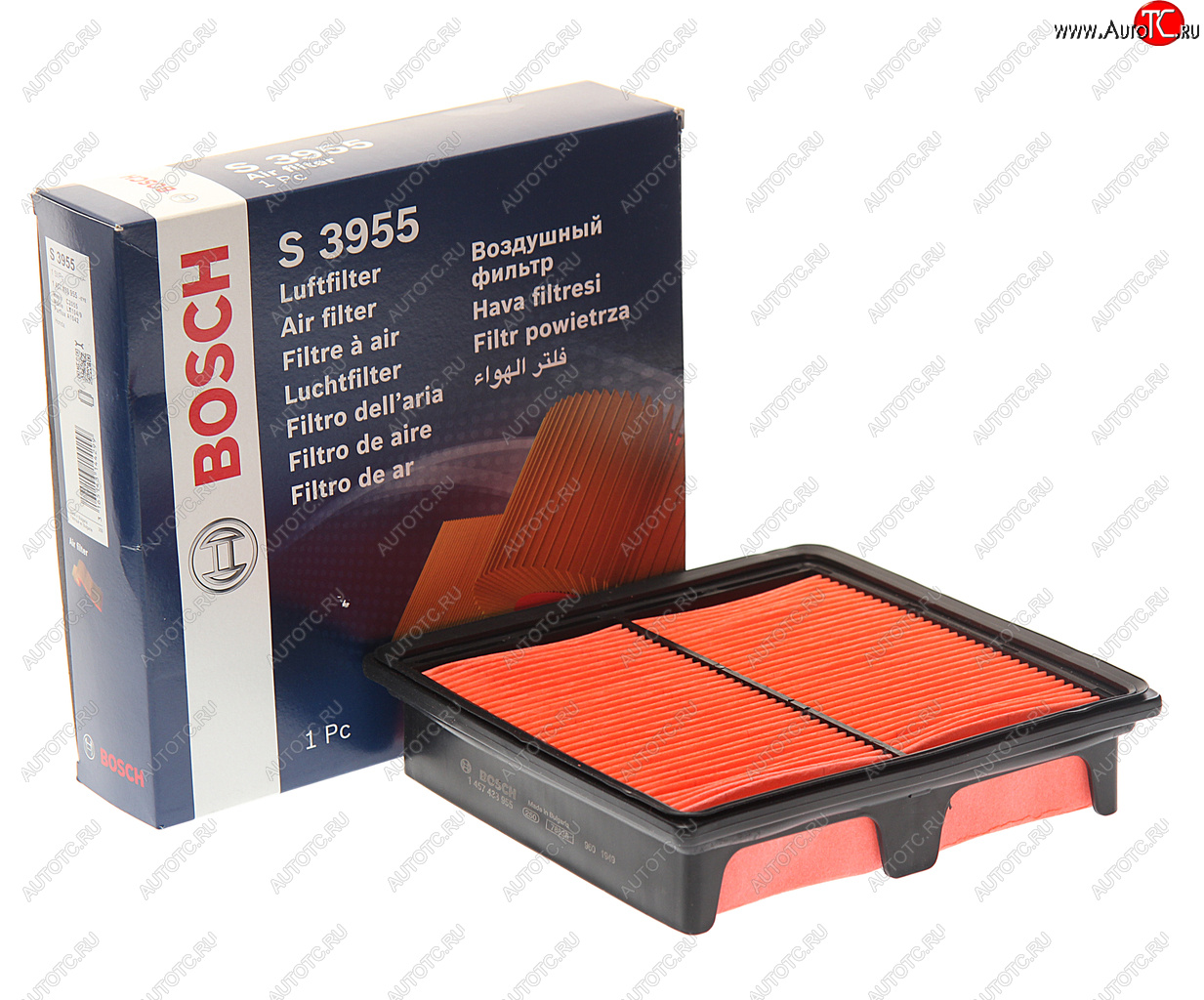 1 049 р. Фильтр воздушный HONDA Civic (95-) BOSCH BOSCH 1457433955 BOSCH 1457433955  с доставкой в г. Кемерово