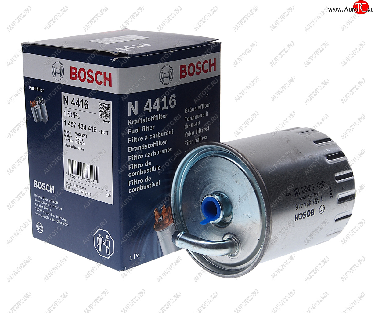 1 229 р. Фильтр топливный MERCEDES C (W203) BOSCH BOSCH 1457434416 BOSCH 1457434416  с доставкой в г. Кемерово