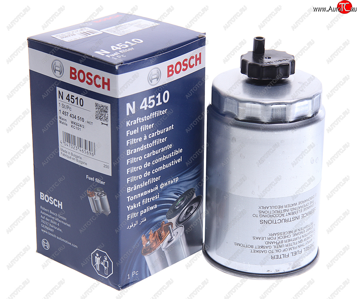 1 659 р. Фильтр топливный HYUNDAI Porter 2 дв.D4CB,Tucson (2.0 D) KIA Ceed,Sportage (2.0 D) BOSCH BOSCH 1457434510 BOSCH 1457434510  с доставкой в г. Кемерово