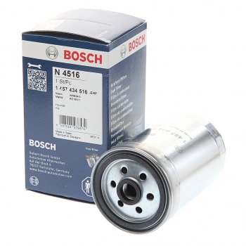 1 999 р. Фильтр топливный HYUNDAI Sonata NF,Santa Fe (06-),Getz KIA Rio (05-),Magentis BOSCH BOSCH 1457434516 BOSCH 1457434516  с доставкой в г. Кемерово. Увеличить фотографию 2