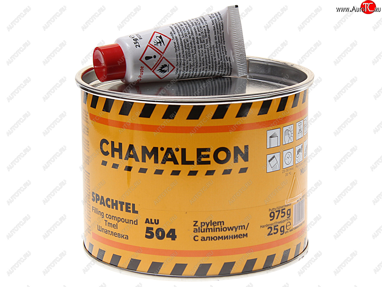 1 189 р. Шпатлевка с алюминиевым наполнителем 1кг CHAMAELEON CHAMAELEON 15045  с доставкой в г. Кемерово