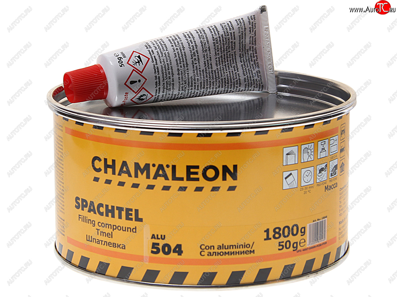 1 669 р. Шпатлевка с алюминиевым наполнителем 1.85кг CHAMAELEON CHAMAELEON 15046  с доставкой в г. Кемерово