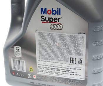 4 799 р. Масло моторное SUPER 3000 XE 5W30 синт.4л MOBIL MOBIL 152505  с доставкой в г. Кемерово. Увеличить фотографию 2
