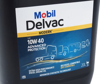 17 299 р. Масло дизельное DELVAC Modern 10W40 Advaced Protection синт.20л MOBIL MOBIL 157068  с доставкой в г. Кемерово. Увеличить фотографию 2