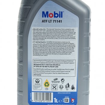 1 799 р. Масло трансмиссионное ATF LT 71141 псинт.1л КПП автомат MOBIL MOBIL 157324  с доставкой в г. Кемерово. Увеличить фотографию 2