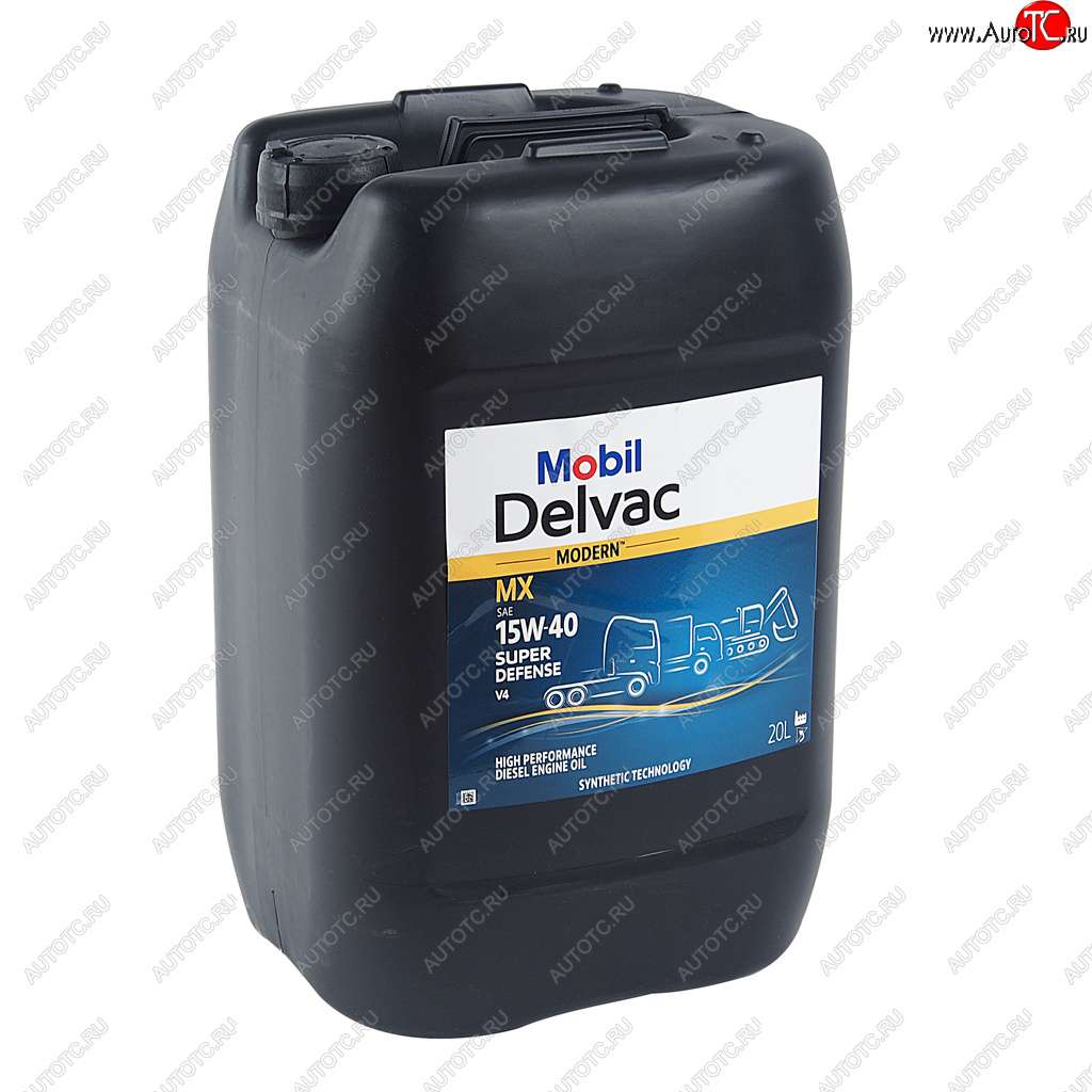 10 899 р. Масло дизельное DELVAC Modern 15W40 Super Defense V4 псинт.20л MOBIL MOBIL 157336  с доставкой в г. Кемерово