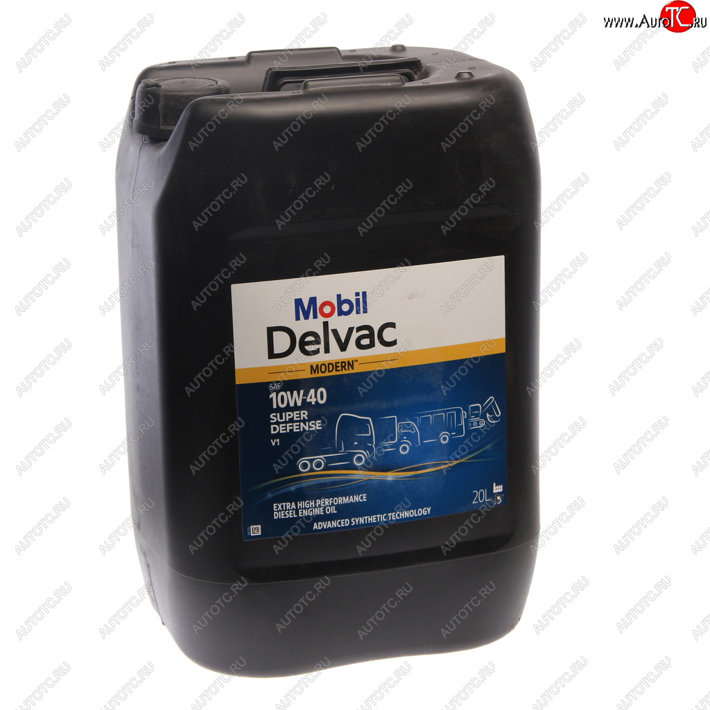 14 949 р. Масло дизельное DELVAC Modern 10W40 Super Defense V1 синт.20л MOBIL MOBIL 157342  с доставкой в г. Кемерово
